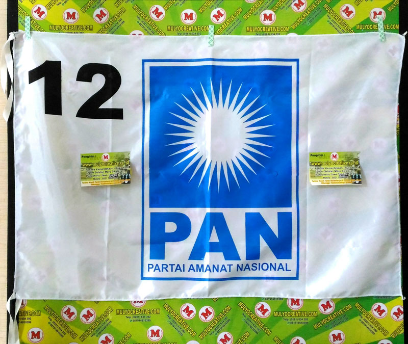 Partai PAN, Pesan bendera partai sablon harga murah