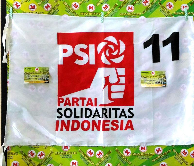 Partai PSI, Pesan bendera partai sablon harga murah