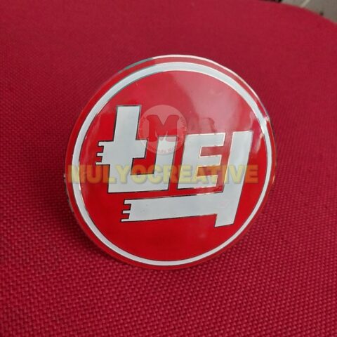 Order Emblem Grill TEQ Merah Bulat Aksesoris