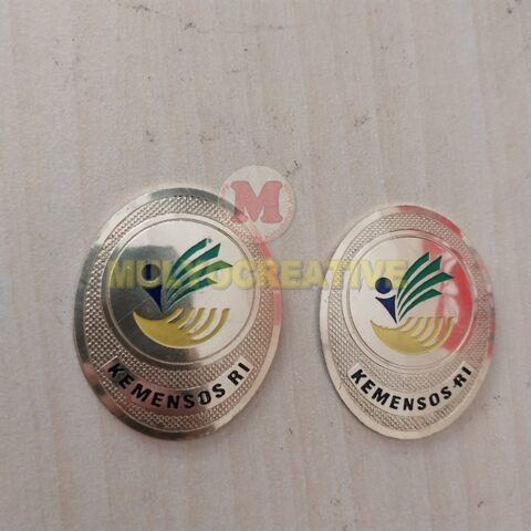 Beli Pin Oval Kementerian Sosial Logam Kuningan
